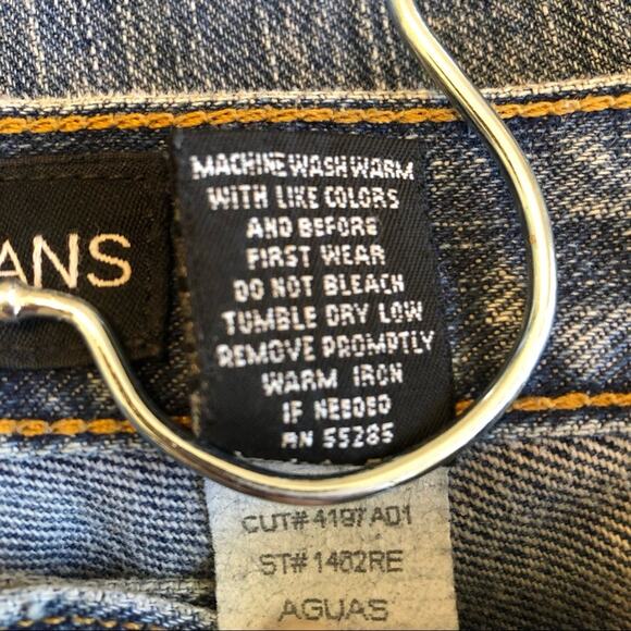 Express Jeans Women’s Size 7 Low Rise Flare Boho Hippie Vintage y2k Retro - Picture 4 of 5